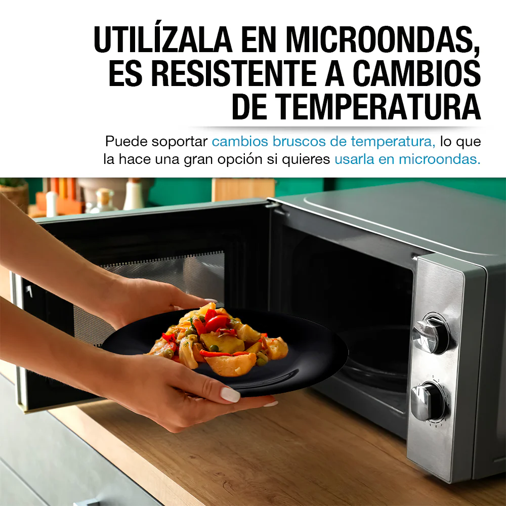 Vajilla de Opal 6 Personas (18 Pz.) Platos Ultra Resistentes - Imagen 5